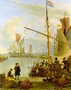 View from the Mussel Pier in Amsterdam hh